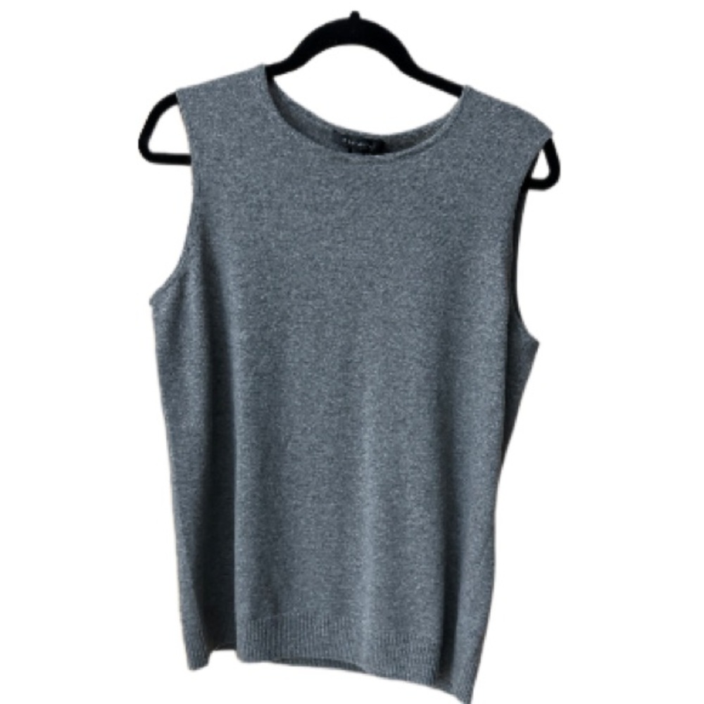 ST JOHN NWT LADIES TOP, GRAY, LARGE